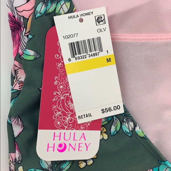 4/$25 Floral V-Neck Low Back One Piece Swimsuit - Picture 6 of 8